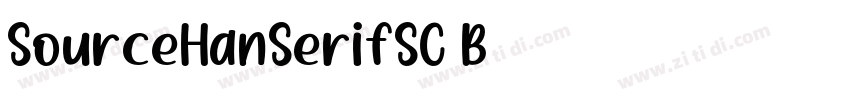 SourceHanSerifSC B字体转换